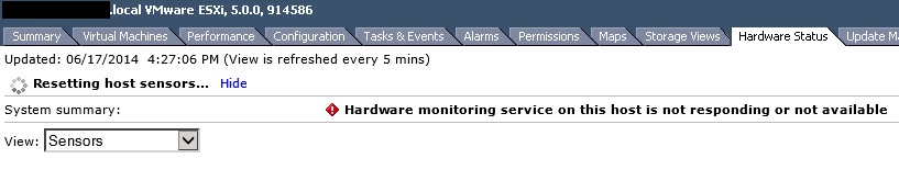 Esxi 5.5 Hardware Monitor Service On This Host